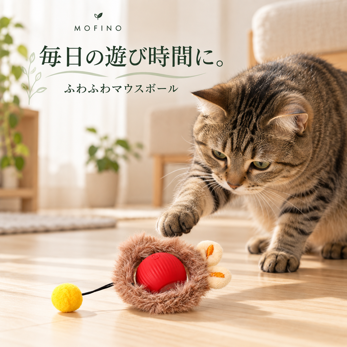 Mofino マウスボールで遊ぶ猫のイメージ